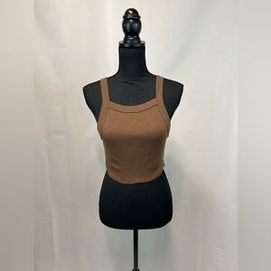 Brown Crop Top
